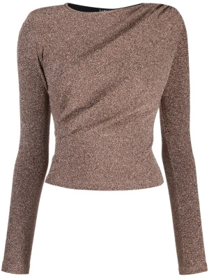 

Ruched lurex long-sleeve T-shirt, LIU JO Ruched lurex long-sleeve T-shirt