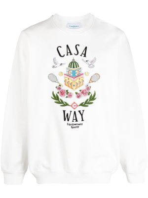 

Casa Way cotton sweatshirt, Casablanca Casa Way cotton sweatshirt