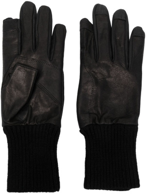 

Ribbed leather gloves, Rick Owens Ribbed leather gloves