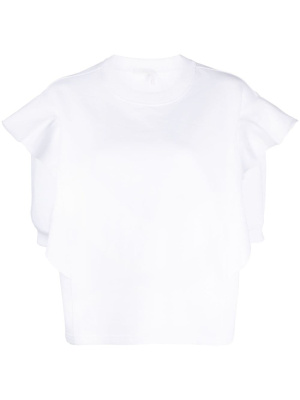 

Layered design-sleeves cotton top, Chloé Layered design-sleeves cotton top