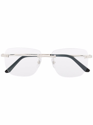 

Rimless square-frame glasses, Cartier Eyewear Rimless square-frame glasses
