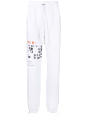 

Logo-print track pants, AMIRI Logo-print track pants