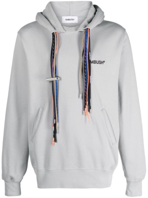 

Multicord-drawstring cotton hoodie, AMBUSH Multicord-drawstring cotton hoodie