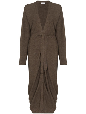 

Long belted ruched cardigan, Lemaire Long belted ruched cardigan