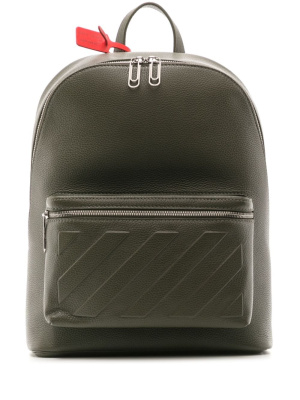 

Binder embossed leather backpack, Off-White Binder embossed leather backpack
