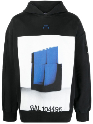 

Monograph-print cotton hoodie, A-COLD-WALL* Monograph-print cotton hoodie