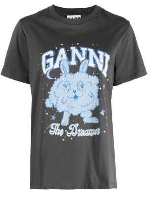 

Graphic-print T-shirt, GANNI Graphic-print T-shirt