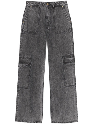 

Mid-rise wide-leg jeans, GANNI Mid-rise wide-leg jeans