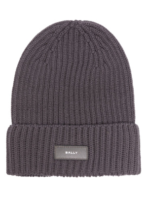 

Logo-patch wool beanie, Bally Logo-patch wool beanie