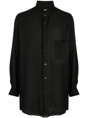 

Pointed-collar button-up shirt, Yohji Yamamoto Pointed-collar button-up shirt