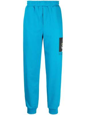 

Photographic-print cotton track pants, Helmut Lang Photographic-print cotton track pants