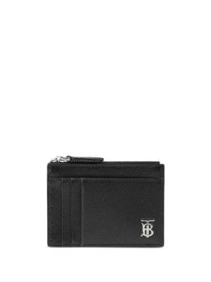 

Zipped grained-leather cardholder, Burberry Zipped grained-leather cardholder
