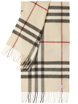 

Check cashmere scarf, Burberry Check cashmere scarf