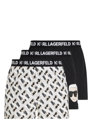 

Ikonik Karl cotton boxers (set of three), Karl Lagerfeld Ikonik Karl cotton boxers (set of three)