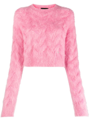 

Brushed mohair-blend jumper, Dsquared2 Brushed mohair-blend jumper