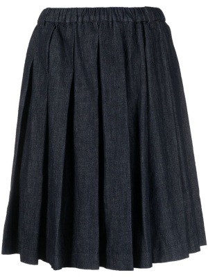 

Pleated chambray cotton skirt, ASPESI Pleated chambray cotton skirt