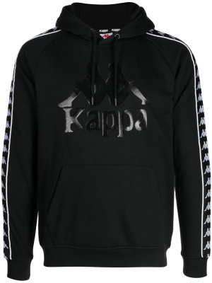 

Logo-print drawstring hoodie, Kappa Logo-print drawstring hoodie