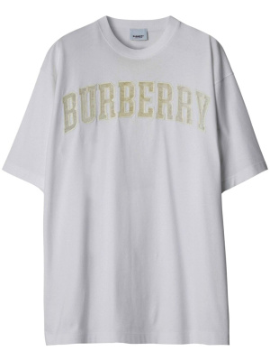 

Lace logo-detail cotton T-shirt, Burberry Lace logo-detail cotton T-shirt