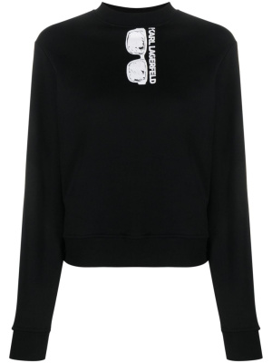 

Logo-print crew-neck sweatshirt, Karl Lagerfeld Logo-print crew-neck sweatshirt