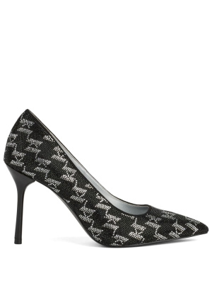 

Sarabande II 90mm monogram-pattern pumps, Karl Lagerfeld Sarabande II 90mm monogram-pattern pumps