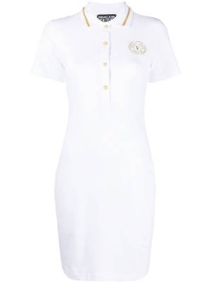 

Logo patch polo dress, Versace Jeans Couture Logo patch polo dress
