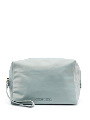 

Medium embossed-logo makeup bag, Bimba y Lola Medium embossed-logo makeup bag