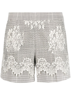 

Glen lace-embellished shorts, TWINSET Glen lace-embellished shorts