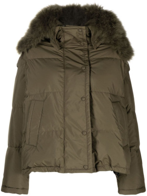 

Hooded puffer jacket, Yves Salomon Hooded puffer jacket