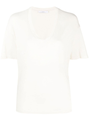 

V-neck drop-shoulder T-shirt, IRO V-neck drop-shoulder T-shirt