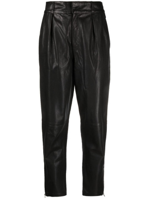 

Stara high-waist leather tapered trousers, IRO Stara high-waist leather tapered trousers