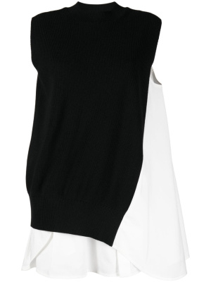 

Layered asymmetric minidress, Sacai Layered asymmetric minidress