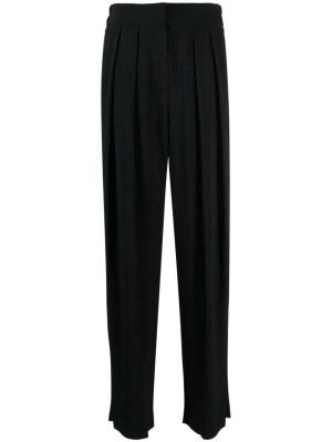 

Box-pleat wide-leg trousers, Emporio Armani Box-pleat wide-leg trousers