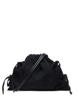 

Drawstring wool crossbody bag, Y's Drawstring wool crossbody bag