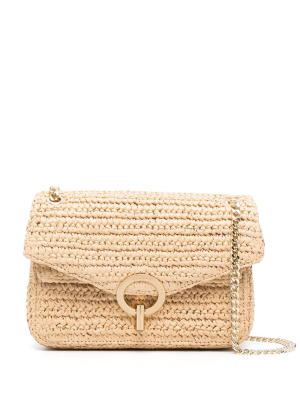 

Yza woven shoulder bag, SANDRO Yza woven shoulder bag