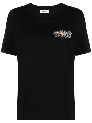 

Crystal-embellished T-shirt, SANDRO Crystal-embellished T-shirt