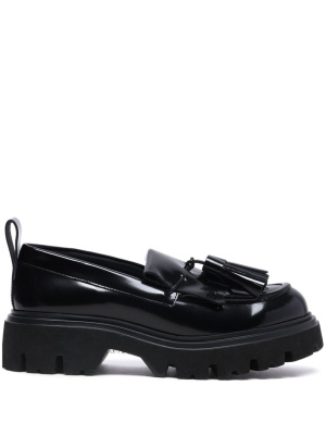 

Tassel-detail leather loafers, MSGM Tassel-detail leather loafers