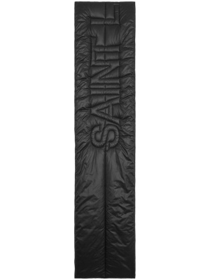 

Logo-embossed padded-design scarf, Saint Laurent Logo-embossed padded-design scarf