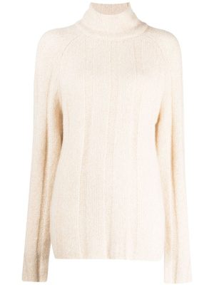 

Wide-ribbed roll-neck jumper, Loulou Studio Wide-ribbed roll-neck jumper