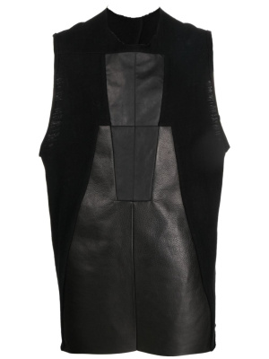 

Panelled-design cotton tank top, Rick Owens Panelled-design cotton tank top