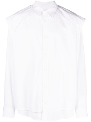 

Overlapping-panel cotton shirt, Juun.J Overlapping-panel cotton shirt