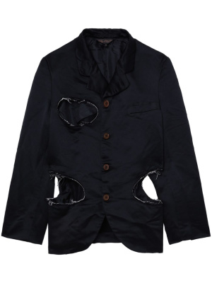 

Distressed-effect single-breasted blazer, Black Comme Des Garçons Distressed-effect single-breasted blazer