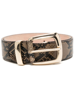 

The Benny snakeskin-effect leather belt, KHAITE The Benny snakeskin-effect leather belt