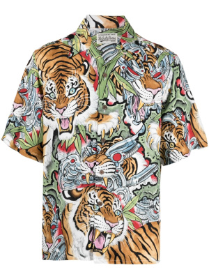

X Tim Lehi short-sleeve shirt, WACKO MARIA X Tim Lehi short-sleeve shirt
