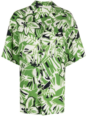 

Hibiscus-print short-sleeve shirt, Palm Angels Hibiscus-print short-sleeve shirt