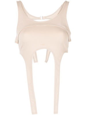 

Cropped multi-panelled vest top, HELIOT EMIL Cropped multi-panelled vest top