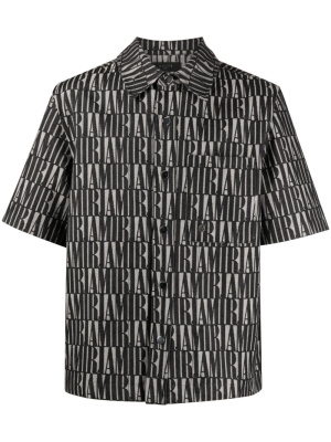 

Logo-jacquard short-sleeve shirt, AMIRI Logo-jacquard short-sleeve shirt