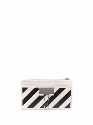 

Binder zipped card case, Off-White Binder zipped card case