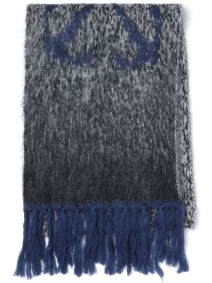

Mohair-blend scarf, Off-White Mohair-blend scarf