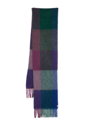 

Check-pattern fringe-detailing scarf, Woolrich Check-pattern fringe-detailing scarf