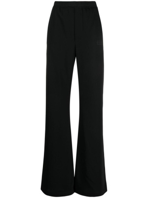 

Logo-print flared trousers, MM6 Maison Margiela Logo-print flared trousers